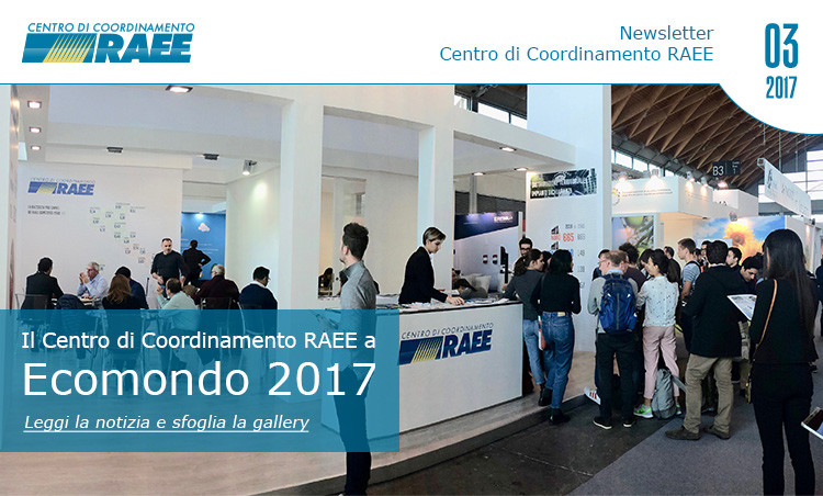 Il Centro di Coordinamento RAEE ad Ecomondo 2017